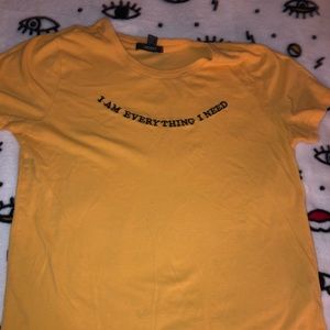 yellow forever 21 t shirt